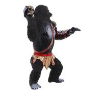 YARNOW Statua di Gorilla Realistica in Plastica, Statuetta Educativa di Animali, Decorazione da Collezione per Casa e Ufficio, Figura di Scimpanzé Selvatico Dettagliata