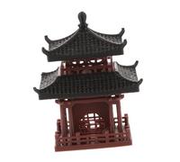 YARNOW Statuette di Pagoda Cinesi Decorazioni per Acquari e Giardini Zen Miniature Intricata in Asiatico Scultura di Torre da Rifugio per Pesci d Acquario