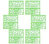 YARNOW Stencil Righello Plastica 12 Pezzi Strumenti Geometrici per Disegno Tecnico Progettazione Ingegneria Civile Scuola