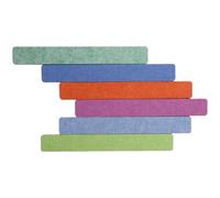 YARNOW Strisce di Feltro per Bacheca 33X5 CM Multicolore, 6 Pezzi Puntine da Disegno, Adatte per Lavagna Memo in Ufficio, Scuola e Casa, Pannello Murale Colore Casuale