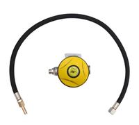 YARNOW Subacqueo Regolatore Secondario 1 Pezzo in Silicone | Immersione Subacquea e Uso in Acqua Aperta, Bocchino Confortevole, Flusso Uniforme, Giallo