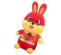 YARNOW Suit Cute Rabbit Doll giocattoli di peluche coccolone carattere cose Figurina peluche decorativo animale imbottito adorabile peluche di coniglio cotone pp rosso