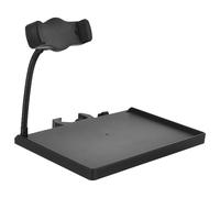 YARNOW Supporto Microfono con Vassoio Porta Scheda Audio a Clip Regolabile 20x14 Cm per Trasmissione in Diretta e Accessori