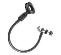 YARNOW Supporto per Microfono Tipo C Girevole Clip in Metallo Nera Morsetto Flessibile per Microfoni Ripiano Portamicrofono Compatto per Studi Palchi e Stazioni TV