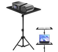 YARNOW Supporto per Proiettore Treppiede in Metallo e Plastica, Altezza Massima 120 Cm, Compatibile Vari Dispositivi, per Visione Film e Uso in Aula
