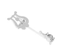 YARNOW supporto per spartiti musicali cartella In piedi punto clip del leggio musicale porta pagine per leggio musicale Stand musicale portatile clip porta spartiti ferro da stiro Argento