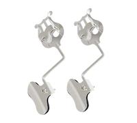 YARNOW Supporto per Spartiti Musicali Portatile 2 Pezzi, Clip Regolabile per Tromba e Strumenti a Fiato, Leggio in Metallo Leggero Adatto a Bande e Orchestre
