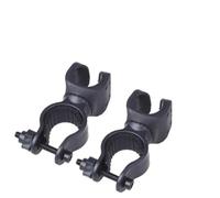 YARNOW Supporto per Torcia LED Bici 2 Pezzi, Morsetto Regolabile 360 Gradi in Plastica Rigida e Metallo per Manubrio, per Ciclismo Notturno
