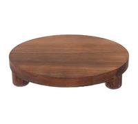 YARNOW Supporto per Vasi in Legno Massello Colore Marrone Scuro Porta Piante da Interno e Porta Cosmetici Vintage Espositore Multifunzionale per Fioriere e Piccoli Oggetti D’Arredo