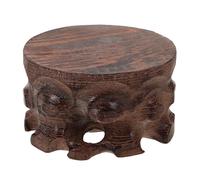 YARNOW Supporto per Vaso di Fiori in Legno: Piedistallo in Legno Multiuso in Stile Vintage per Esposizione di Vasi - Base per Vaso di Fiori Piccolo Acquario Bonsai Supporto Rotondo