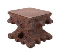 YARNOW Supporto per Vaso di Fiori in Legno: Piedistallo in Legno Multiuso in Stile Vintage per Esposizione di Vasi - Base per Vaso di Fiori Piccolo Acquario Bonsai Supporto Quadrato