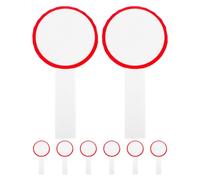 YARNOW Tabellone Segnapunti Lavagna Bianca Portatile 10x20 Cm 8 Pezzi Pagaia Cancellabile a Secco Riutilizzabile per Eventi Sportivi Bordi Lisci e Materiale Resistente