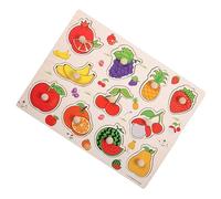 YARNOW Tagliere Per Afferrare Giocattoli Per L'apprendimento Del Puzzle Per Giocattoli Interessante Per Didattico Colorato Legno