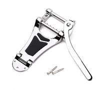 YARNOW Tailpiece per Chitarra Jazz Archtop Hollow Bridge Chrome Design Elegante Dimensioni per Effetto e Stile