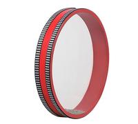 YARNOW Tamburo Ondulato a Perline Rosso Strumento a Percussione Orff per Ragazzo Ragazza Educativo Leggero per Sviluppo del Senso Ritmico e Coordinazione Manuale