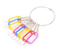 YARNOW Targhetta Portachiavi Multifunzione in Ferro e Plastica, Leggera e Resistente, per Scuola e Casa, Set da 1 per Etichette Identificative Chiavi