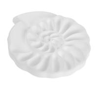 YARNOW Tavolozza di Plastica Bianca per Pittura Design a Ammonite, Portatile e Facile da Usare per Miscelare Colori Durante Sessioni di Pittura En Plein Air
