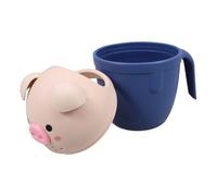 YARNOW Tazza Bagno Per Ragazzo Ragazza Forma Di Maialino Cucchiaio Sciacquatrice Capelli Con Grande Capacità Design Cartoon Adorabile e Funzionale Per Bagnetto Ragazze e Ragazzi Facile Da