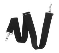 YARNOW Tracolla per Rullante in Nylon Nero con Spallina Elastica e Design Regolabile, Accessorio per Percussioni da Marcia per Drum Corps e Travel