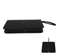 YARNOW Valigetta Porta Attrezzi per Accordatura Pianoforte Oxford Nero Resistente All'usura Scomparti per Viti e Tastiere, per Musicisti