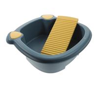 YARNOW Vasca Lavatoio per Design a Orecchie di Gatto in Plastica Pp, Lavandino Portatile Tavola Nascosta per Lavaggio Mani e Piedi, Colore Blu Adorabile Colore Casuale