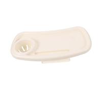 YARNOW vassoio da tavolo per auto per vassoio per vassoio snack per passeggino seggiolino per Porta della tazza portatile vassoio da gioco plastica bianca