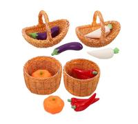 YARNOW Verdure Da Raccolto In Miniatura Piccole Statuette Di Frutta Miniature Di Cibo Realistiche Statuette Di Verdure In Miniatura Modelli Di Cibo In Resina Per Case Delle Bambole