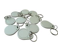 YARONGTECH 13,56 MHz RFID Key Fob RF IC M1 Chip Card ISO14443A Token Tag per serratura elettronica intelligente, sola lettura (confezione da 10) (bianco)