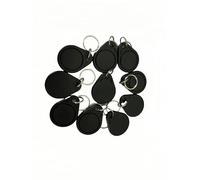 YARONGTECH Portachiavi UID da 13,56 MHz, con tag NFC, riscrivibile, RFID, scrivibile, per il controllo degli accessi, utilizzato per copiare/clonare la carta (confezione da 10) (nero)