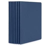 Yarotm Quaderni A5 Fogli Bianchi - 8 Pezzi Pack Block Notes A5 21x14cm - 100gsm Taccuino Sfoderato - 60 Pagine Blocco Note Copertina Morbida - Notebooks per Appunti e Sketch, Disegnare, Blu Scuro
