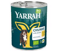 Yarrah Bio alimento biologico Bocconcini 12 x 820 g - Pollo bio con Ortica bio & Pomodoro bio in salsa