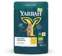 Yarrah Bio Filetti in Salsa 14 x 85 g umido gatto - con Pollo bio