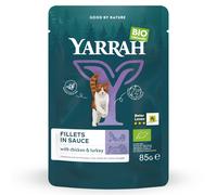 Yarrah Bio Filetti in Salsa 14 x 85 g umido gatto - con Tacchino bio
