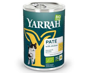 Yarrah Bio Paté 24 x 400 g umido gatto - Pollo bio