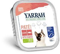 Yarrah Bio paté di salmone alle alghe marine per gatto 16 x 100 grs