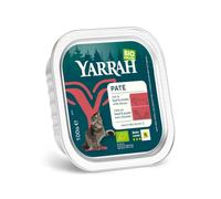 YARRAH Cibo per Gatti Biologico Paté con Manzo e Pollo - Paté Molto Gustoso di Manzo e Pollo con Cicoria - per Tutti i Tipi di Gatto, dai Cuccioli ai più Anziani - 100g