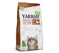 Yarrah Grain-Free |Cibo secco biologico senza cereali per gatti adulti | Gustose crocchette con pollo biologico, pesce MSC, tapioca e piselli per tutti i gatti.| 6Kg