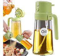 YARRAMATE 2 in 1 spruzzino olio per friggitrice aria, flacone spruzzino olio da 470 ml per gli alimenti, spray olio da cucina, nebulizzatore olio facile aprire, spruzzatore olio per friggitrice(Verde)