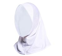 YARRASPORT Hijab Sport da Infilare, Burkini Musulmana, Khimar Pratico ed elegante, Velo per lo Sport, bianco, Court