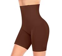 YARRCO Guaina Contenitiva Donna Pancia Piatta Mutande Contenitive Intimo Modellante Pancera Contenitiva a Vita Alta Shapewear Pantaloncini Dimagrante Invisible Post Parto (#2 Marrone,M)