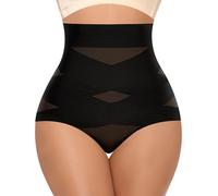 YARRCO Guaina Contenitiva Donna Pancia Piatta Vita Alta Pancera Contenitiva Intimo Contenitivo Modellante Mutande Contenitive Snellente Senza Cuciture Shapewear Slip (Nero-Cross,M)