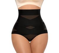 YARRCO Guaina Contenitiva Donna Pancia Piatta Vita Alta Pancera Contenitiva Intimo Contenitivo Modellante Mutande Contenitive Snellente Senza Cuciture Shapewear Slip (Nero-Cross,S)