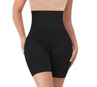YARRCO Shapewear Guaina Contenitiva Donna Pancia Piatta Guaina Modellante Snellente Pantaloncini Mutande Contenitive Intimo Modellante (Nero-Smooth,XXL)