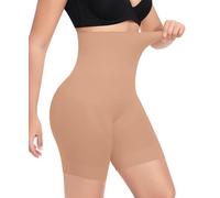 YARRCO Shapewear Guaina Contenitiva Donna Pancia Piatta Guaina Modellante Snellente Pantaloncini Mutande Contenitive Intimo Modellante Slip Contenitivo Vita Alta Senza Cuciture (Taupe-Shape,L)