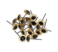 YARRO 20/50Pcs 3-12mm Occhi di Vetro Trasparente Orsi Infeltrimento ad Ago Occhi di Vetro di Plastica Animali Burattini Che Fanno Accessori per Bambole di Peluche-9mm-20Pcs