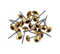 YARRO 20/50Pcs 3-12mm Occhi di Vetro Trasparente Orsi Infeltrimento ad Ago Occhi di Vetro di Plastica Animali Burattini Che Fanno Accessori per Bambole di Peluche-6mm-20Pcs