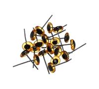 YARRO 20/50Pcs 3-12mm Occhi di Vetro Trasparente Orsi Infeltrimento ad Ago Occhi di Vetro di Plastica Animali Burattini Che Fanno Accessori per Bambole di Peluche-8mm-20Pcs