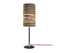 Yarussi Alvarado ELBA-Lampada da scrivania, 60 W massimo raccomandato, cavo in tessuto Rojo, cromo y negro