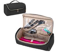 Yarwo Borsa da Viaggio per Dyson Corrale Piastra Straightener, Nero | Imbottitura Morbida Protettiva, Tasche Multiple Organizzate, Cerniera a Doppio Cursore, Ideale per Viaggi