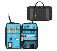 Yarwo Borsa per Bacchette da Batteria con Ganci, Porta Mallet con Cinghia Regolabile per Bacchette, Mallet, Spazzole e Accessori per Percussionisti in Banda e Studio